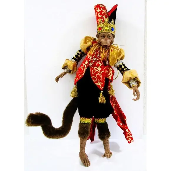 Mark Roberts Production Monkey Papal Pope Doll Shelf Sitter - Picture 1 of 15